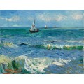 Морски пейзаж близо до Сен-Мари де ла Мер (1888) РЕПРОДУКЦИИ НА КАРТИНИ